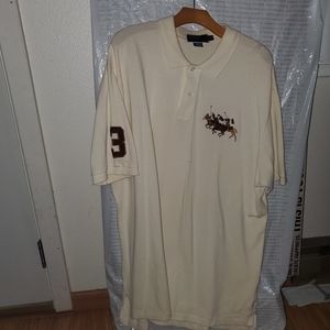 Mens Big & Tall 3 pony Mesh Polo